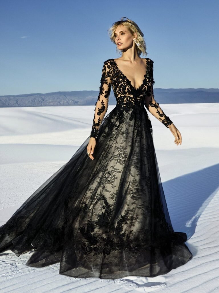 black wedding dresses